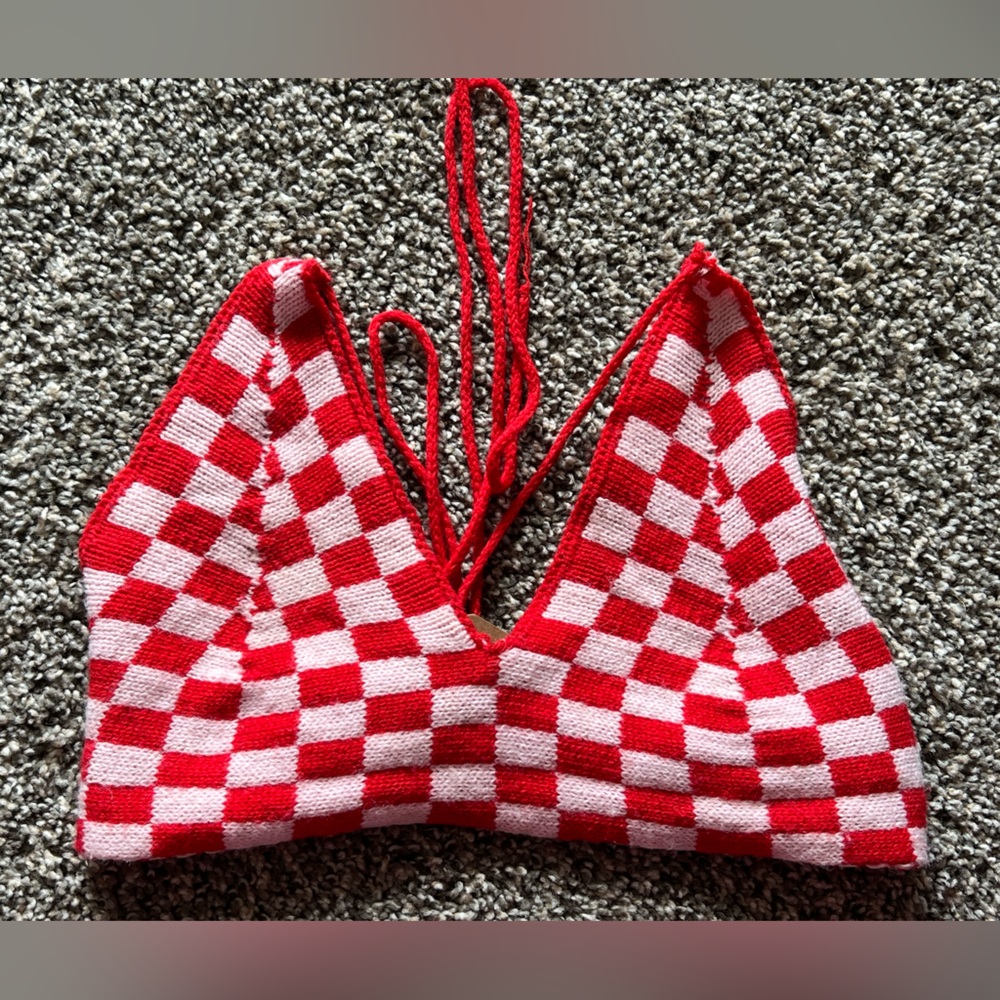 Checkered Knit Top - Picture 5 of 5